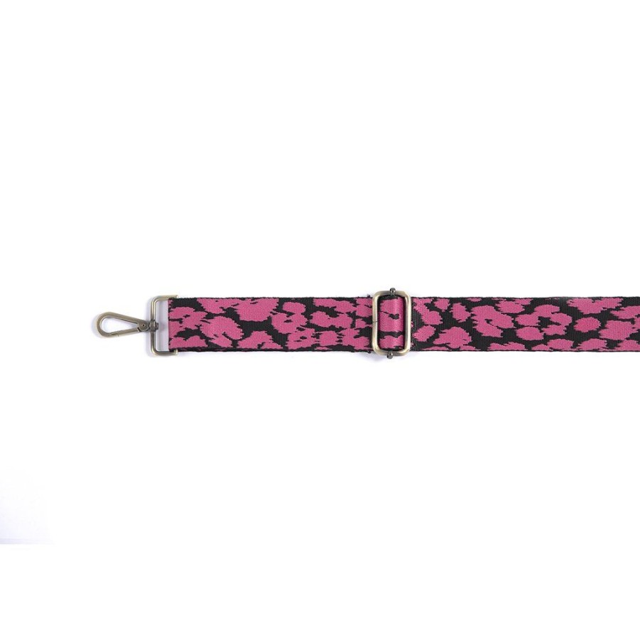 Shiraleah Leopard Guitar Strap, Pink | Women Cross-Bodies