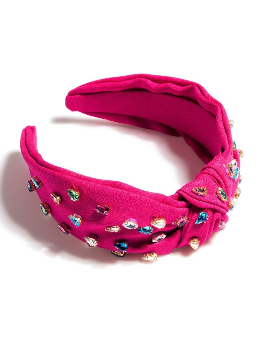 Shiraleah Shiraleah Gemmie Knotted Headband, Magenta | Women Headbands