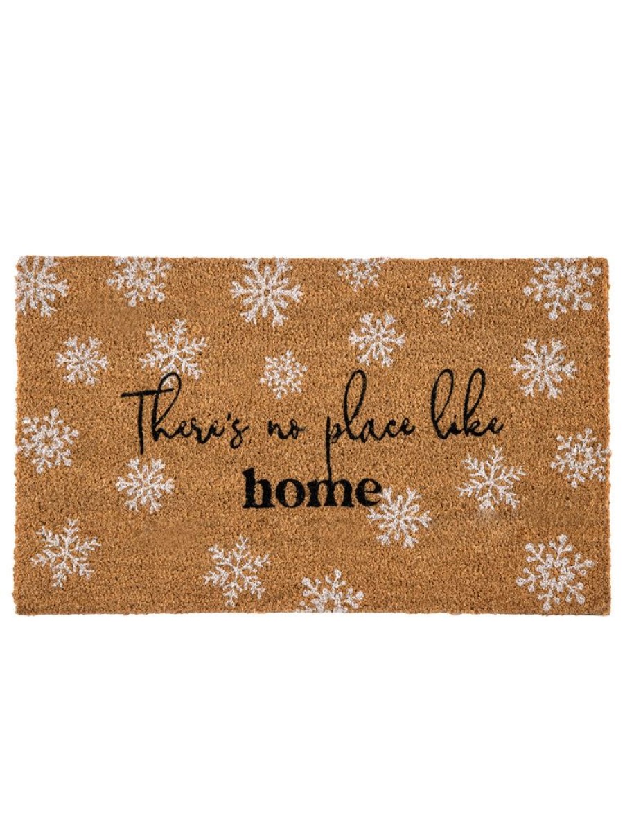 Shiraleah Shiraleah There'S No Place Like Home Holiday Doormat, Natural | Home