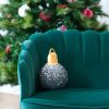 Shiraleah Shiraleah Merry Bauble Sequin Small Pillow, Silver | Home