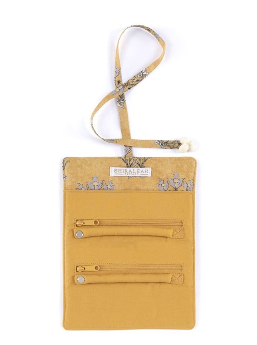 Shiraleah Liberty Jewelry Roll, Yellow | Women Zip Pouches