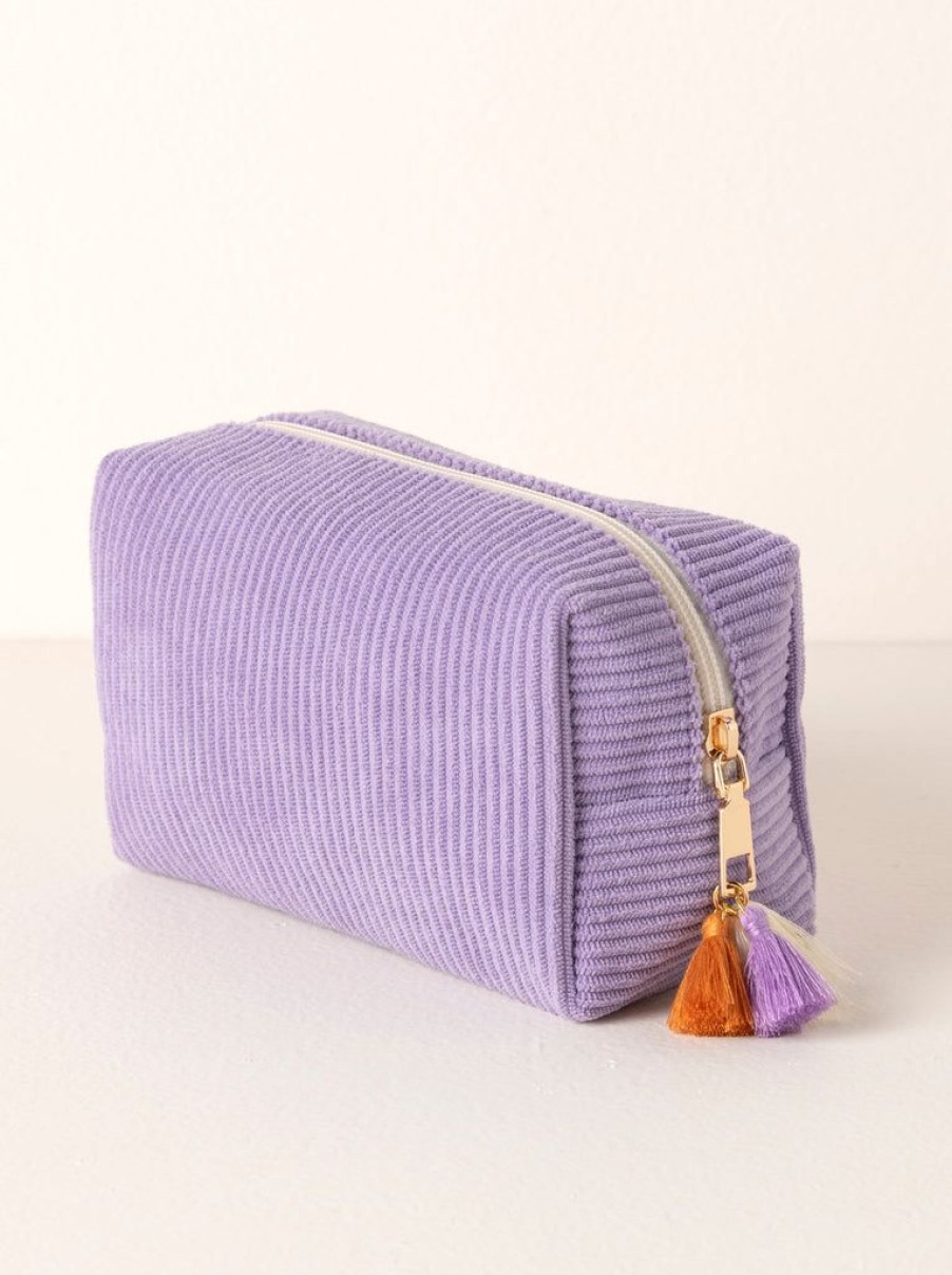 Shiraleah Shiraleah Roux Boxy Zip Pouch, Lilac | Women Zip Pouches