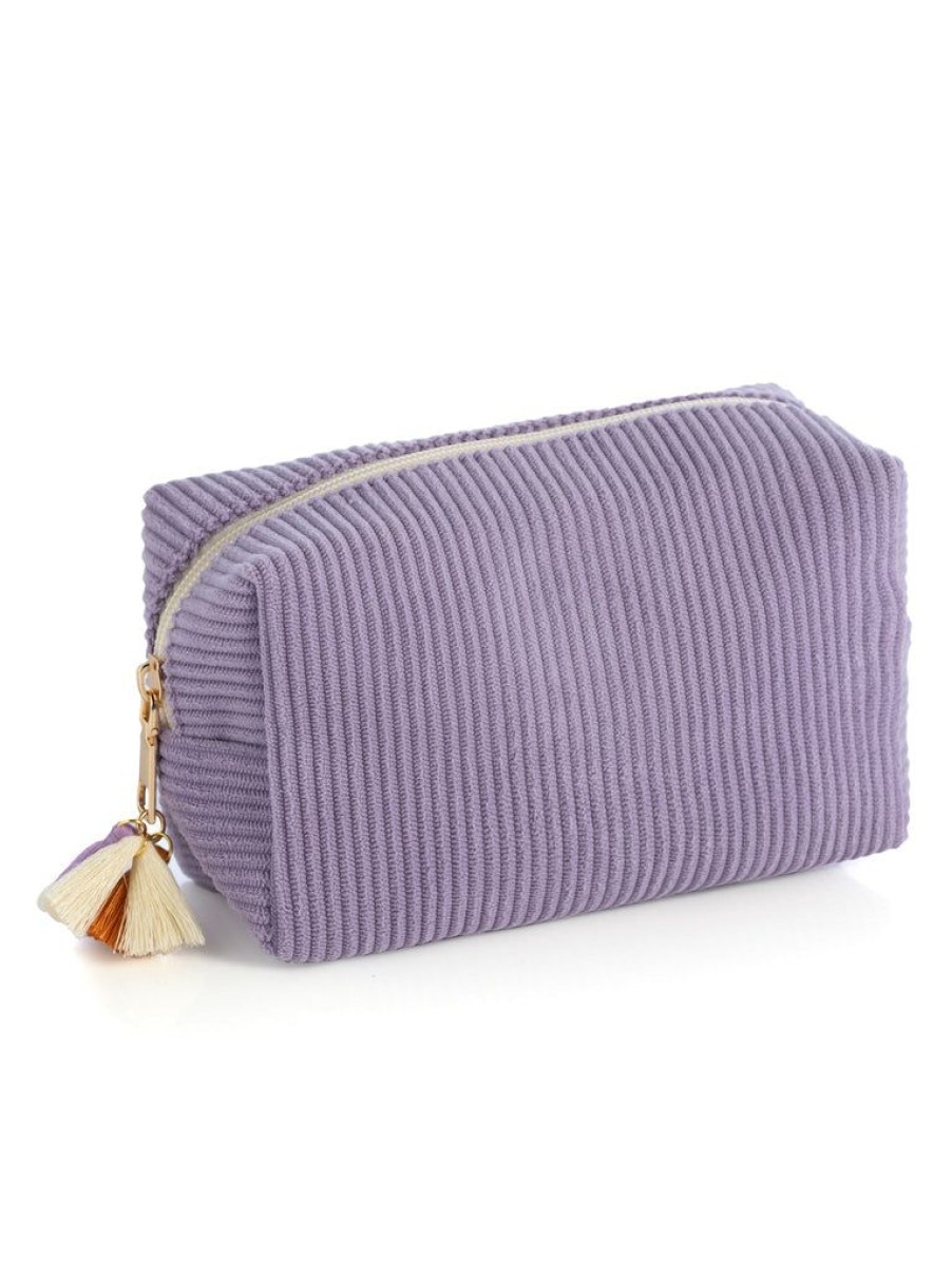 Shiraleah Shiraleah Roux Boxy Zip Pouch, Lilac | Women Zip Pouches