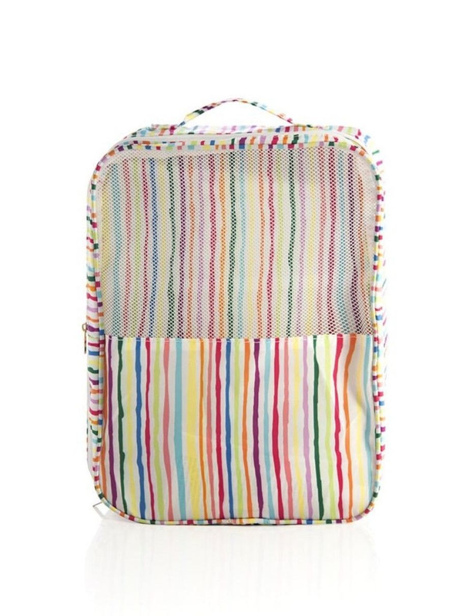 Shiraleah Shiraleah Orla Travel Shoe Bag, Stripe | Women Travel