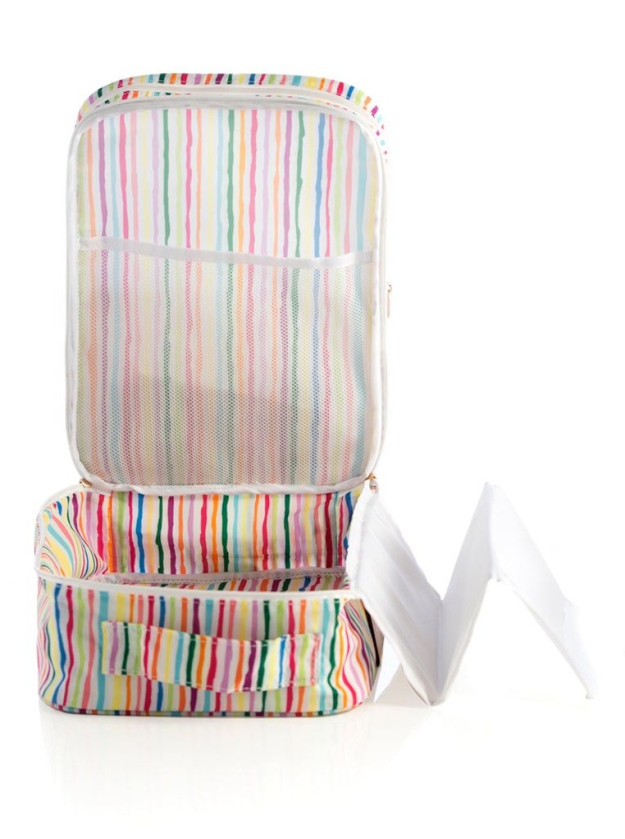 Shiraleah Shiraleah Orla Travel Shoe Bag, Stripe | Women Travel