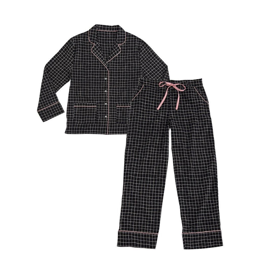 Shiraleah Shiraleah Faith Check Pj Set , Black | Women Pj Sets