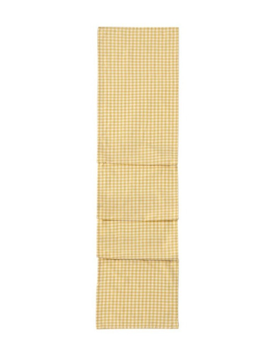 Shiraleah Shiraleah Gina Check Table Runner, Yellow | Home