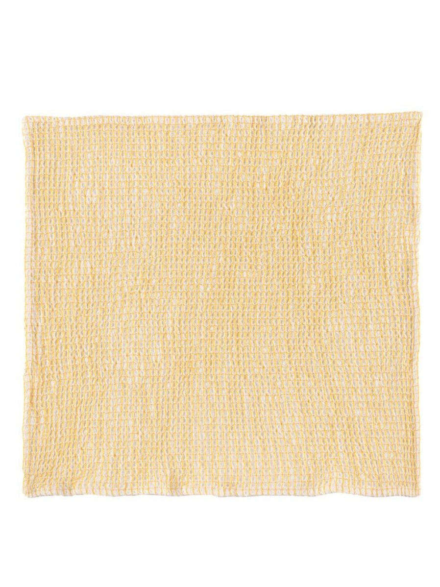 Shiraleah Hazel Waffle Weave Dish Towel, Yellow | Home