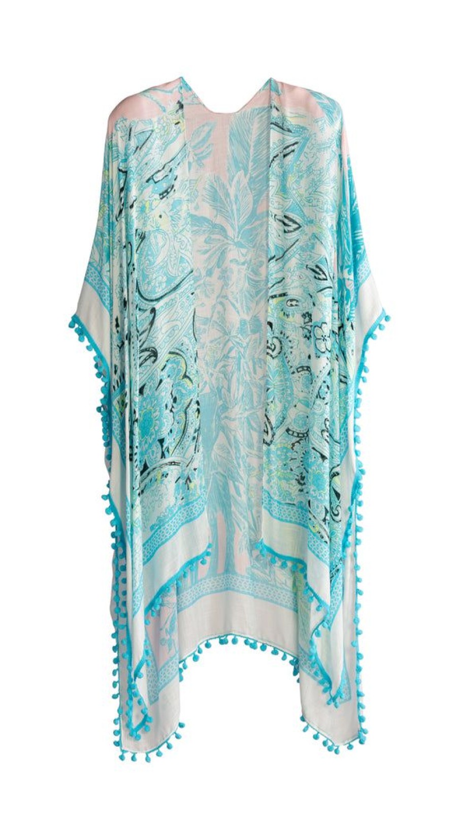 Shiraleah Shiraleah Belize Kimono, Turquoise | Women Kimonos & Cover-Ups