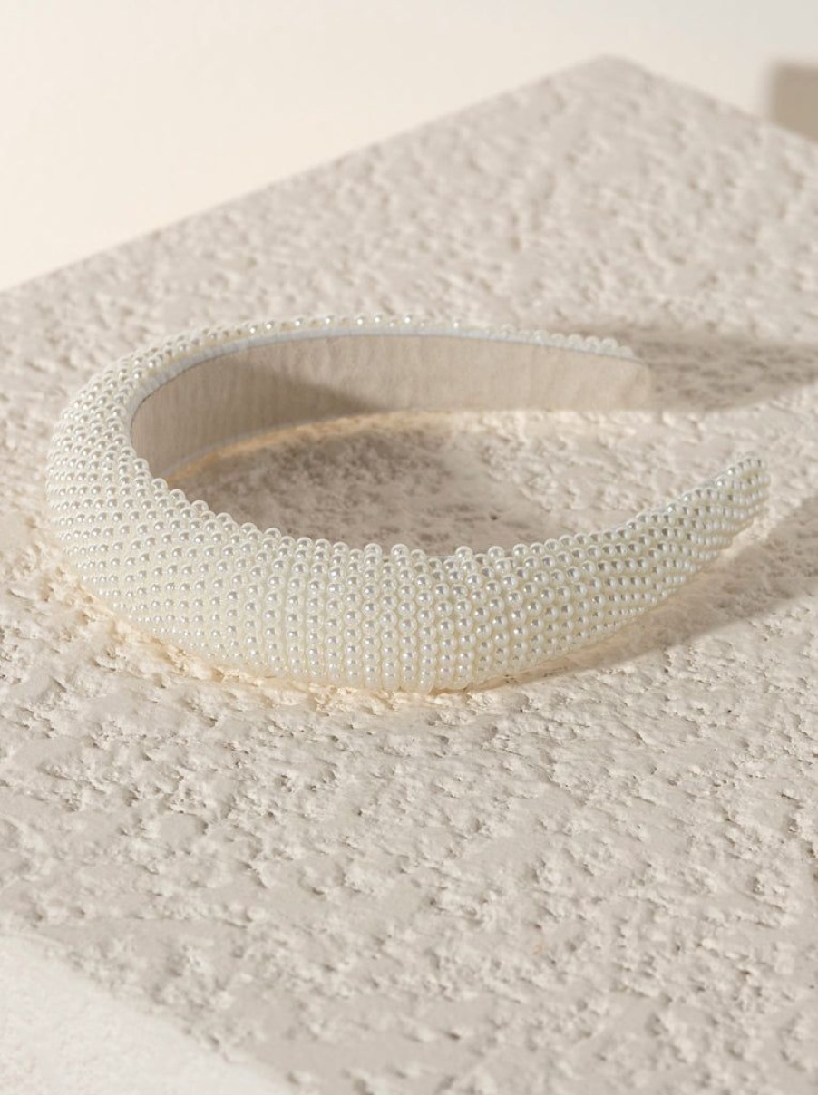 Shiraleah Shiraleah Pearl Headband, White | Women Headbands