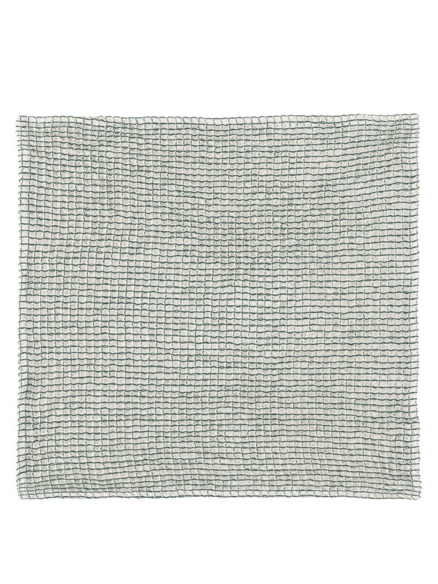 Shiraleah Hazel Waffle Weave Dish Towel, Green | Home