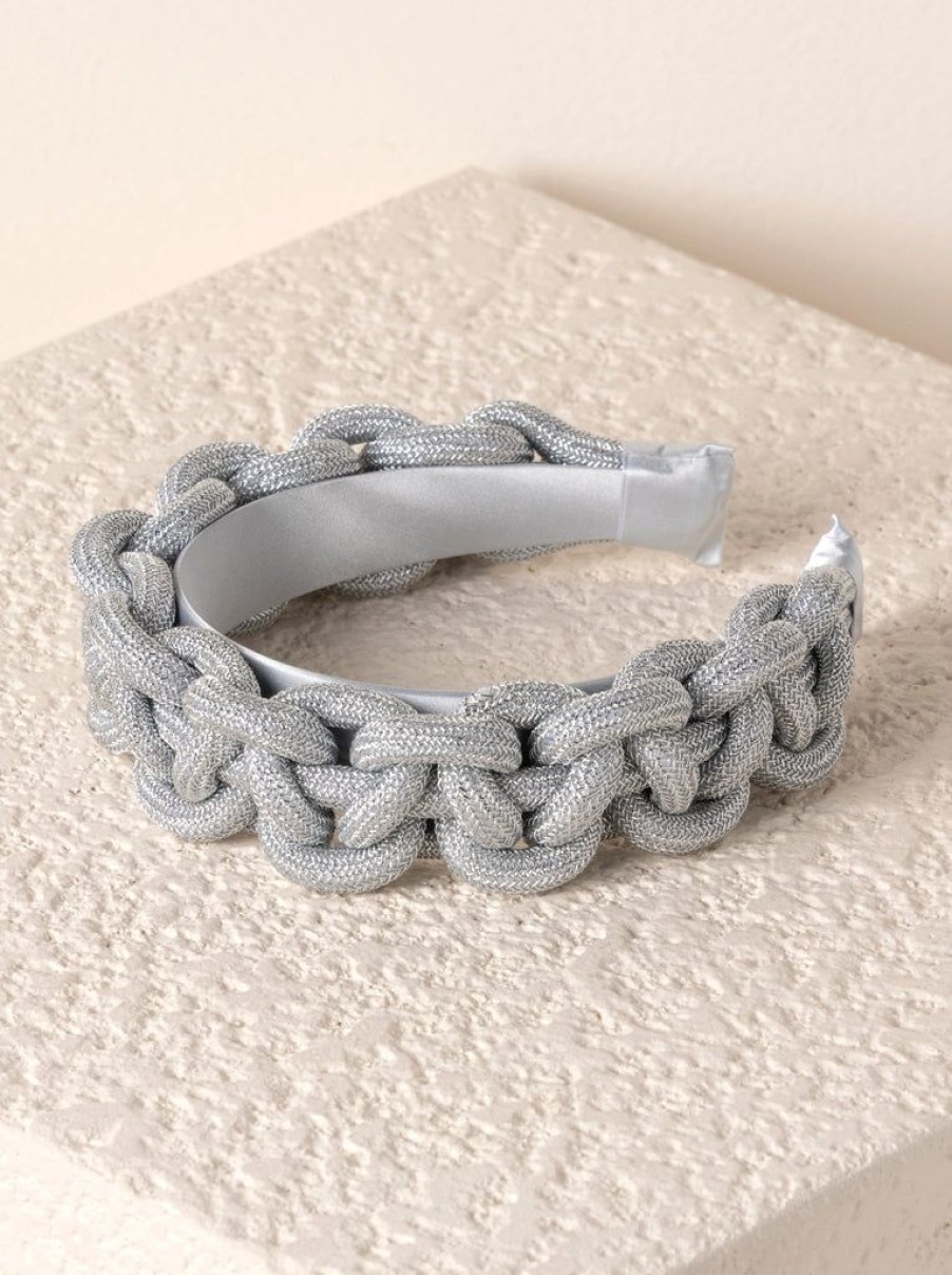 Shiraleah Shiraleah Braided Heabdand, Silver | Women Headbands