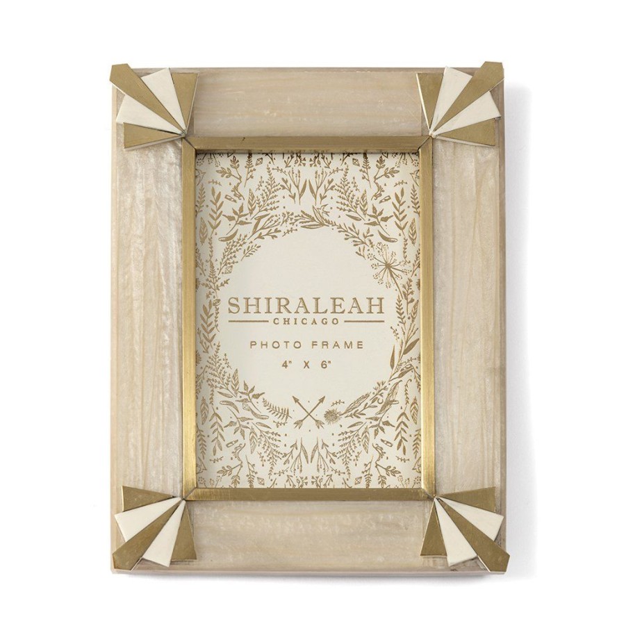 Shiraleah Shiraleah Ariston Art Deco 4 X 6 Picture Frame, Ivory | Home