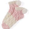 Shiraleah Shiraleah Tess Colorblock Home Socks, Blush | Women Cozy Socks