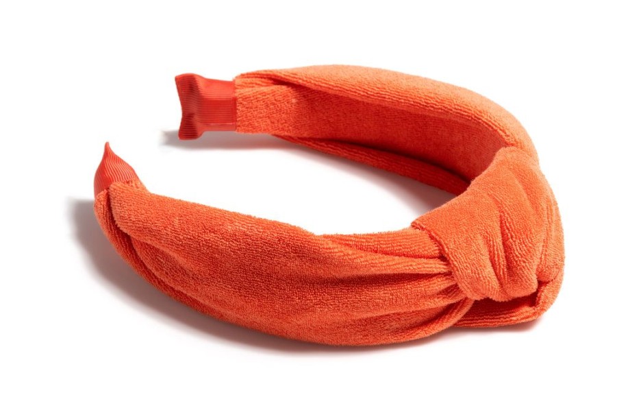 Shiraleah Shiraleah Knotted Terry Headband, Orange | Women Headbands