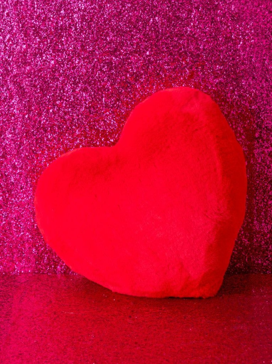 Shiraleah Shiraleah Jovi Heart Pillow, Red | Home