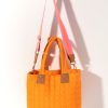 Shiraleah Shiraleah Ezra Quilted Nylon Tote, Orange | Women Totes