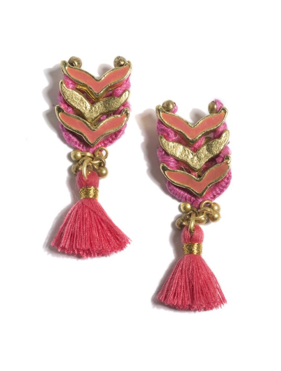 Shiraleah Belen Earrings, Coral | Women Earrings