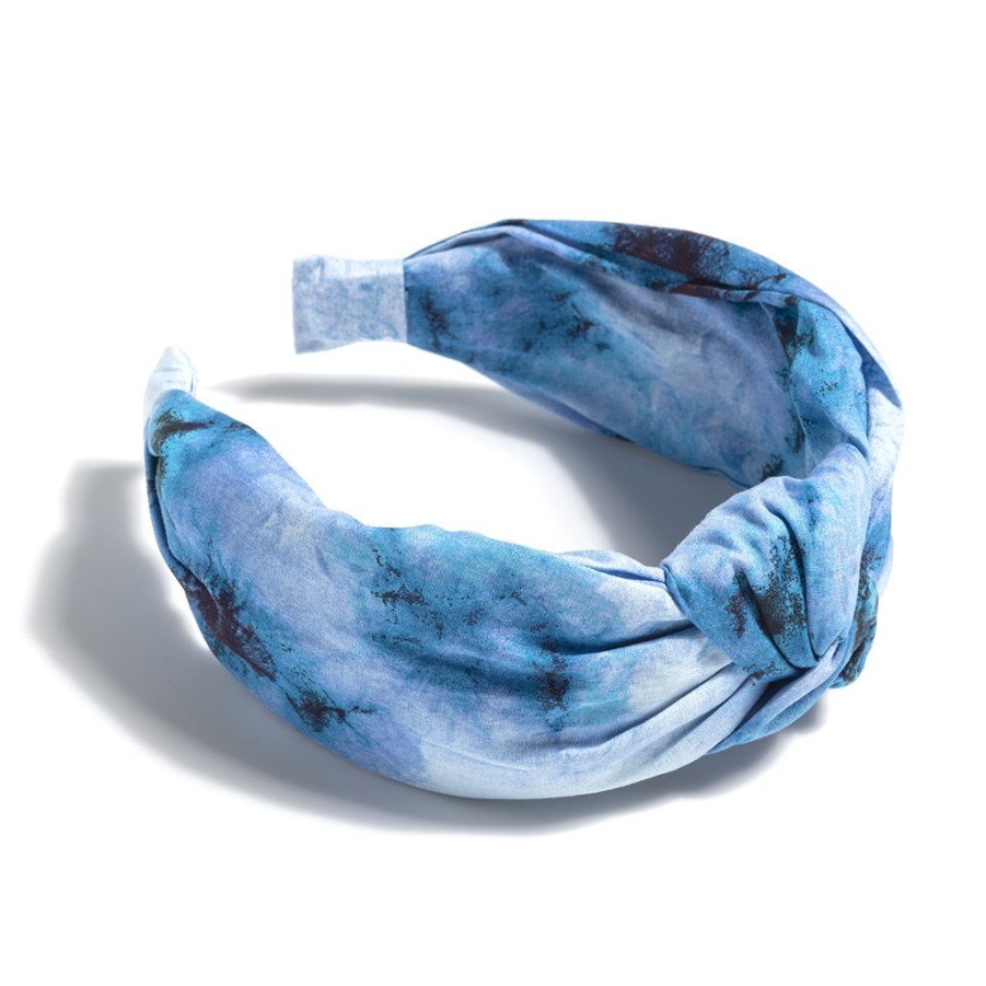 Shiraleah Shiraleah Knotted Tie Dye Headband, Blue | Women Headbands