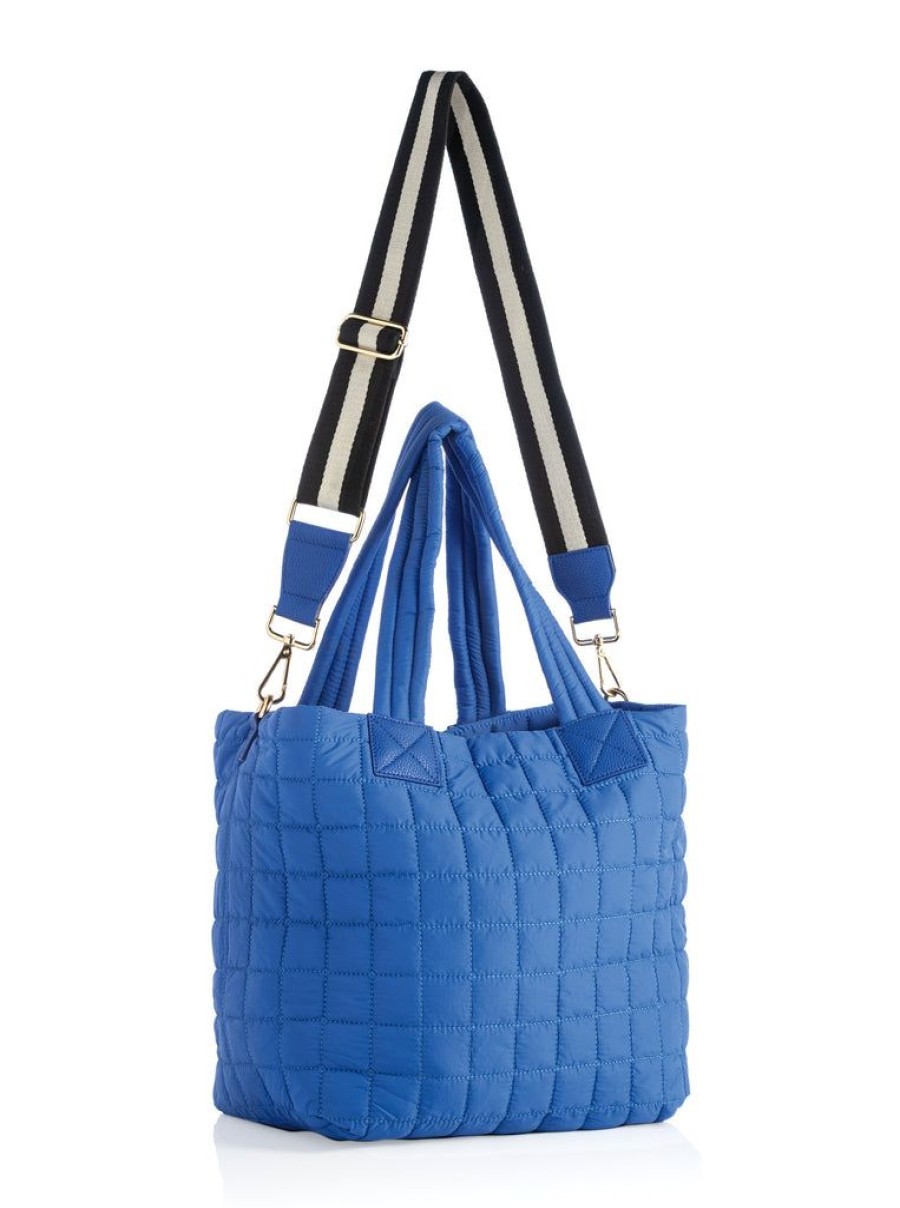 Shiraleah Shiraleah Ezra Quilted Nylon Tote, Ultramarine | Women Totes