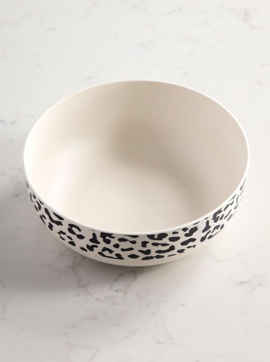 Shiraleah Shiraleah Ainsley Melamine Serving Bowl, Black | Home