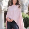 Shiraleah Shiraleah Francoise Travel Poncho, Blush | Women Cape Scarves