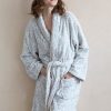 Shiraleah Shiraleah Lelo Leopard Print Robe, Grey | Women Robes