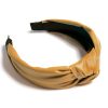 Shiraleah Shiraleah Knotted Faux Leather Headband, Sunflower | Women Headbands