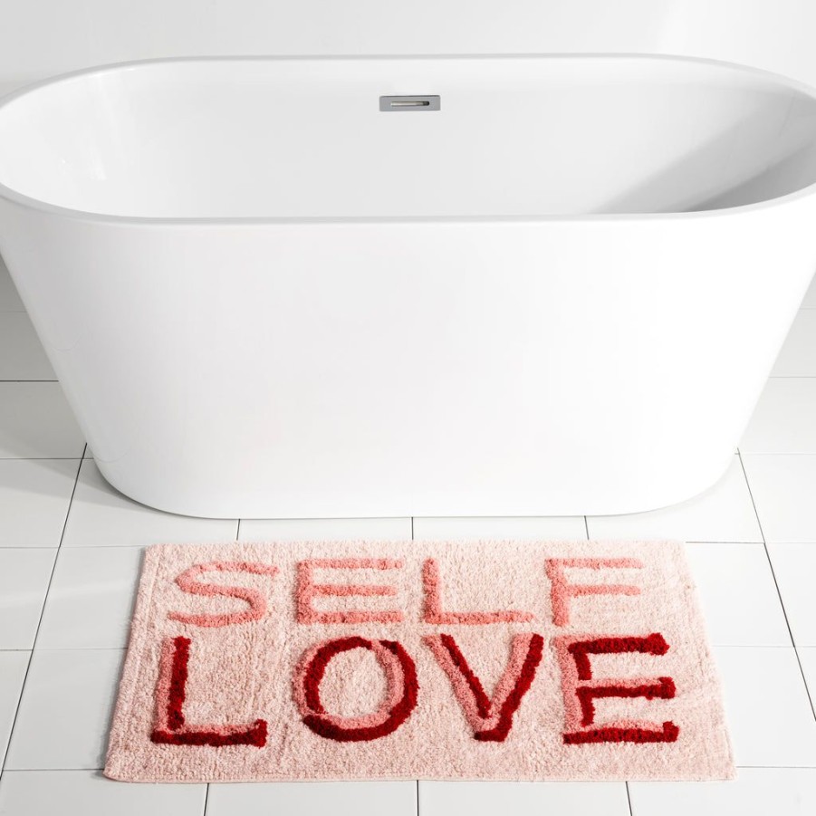 Shiraleah Shiraleah Self Love Bath Mat, Blush | Home