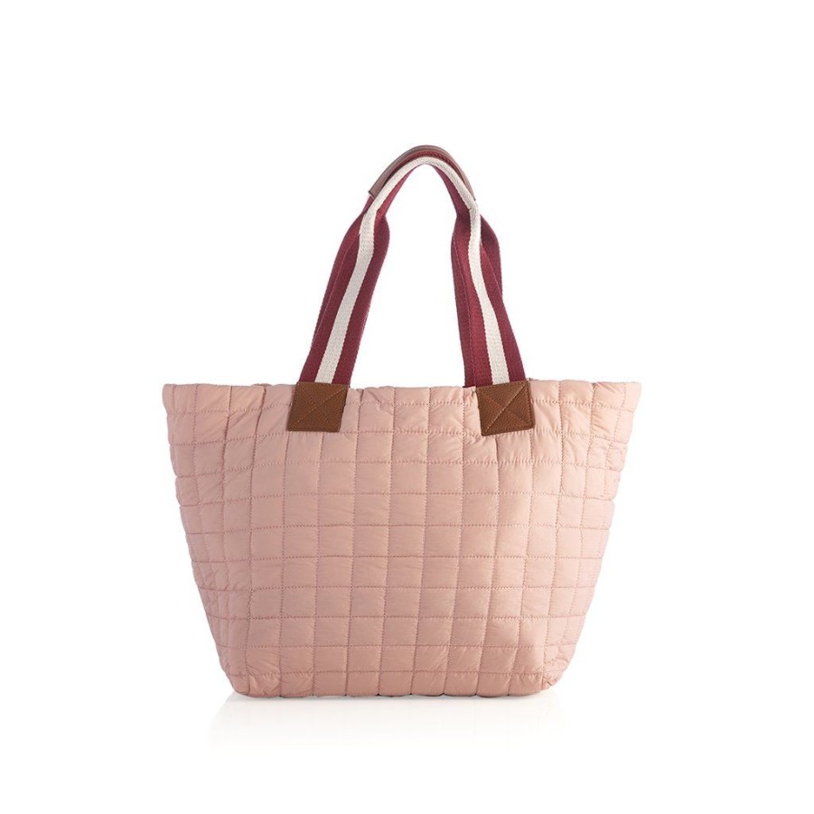 Shiraleah Shiraleah Ezra Quilted Nylon Travel Tote, Blush | Women Totes