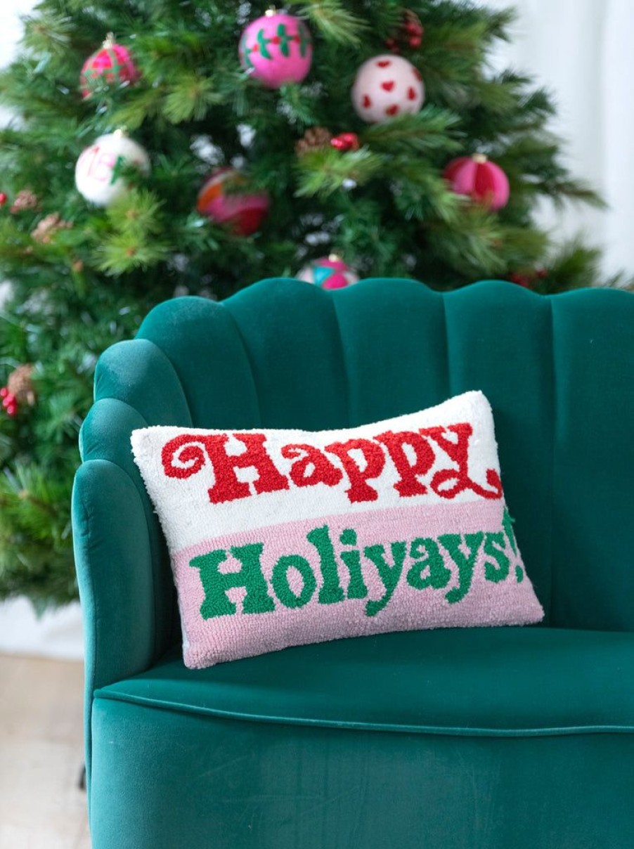 Shiraleah Shiraleah Happy Holiyays! Pillow, Multi | Home