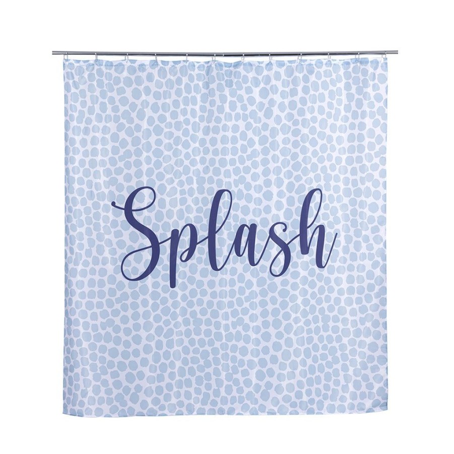 Shiraleah Shiraleah Splash Shower Curtain, Sky Blue | Home