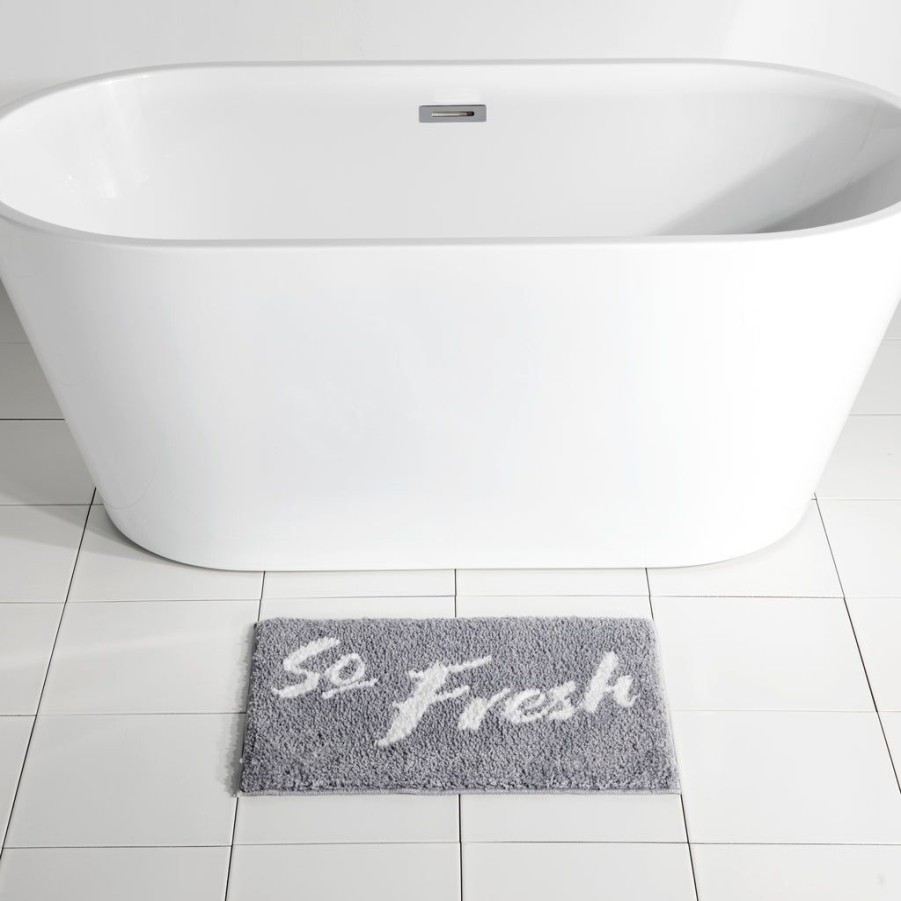 Shiraleah Shiraleah So Fresh Bath Mat, Grey | Home