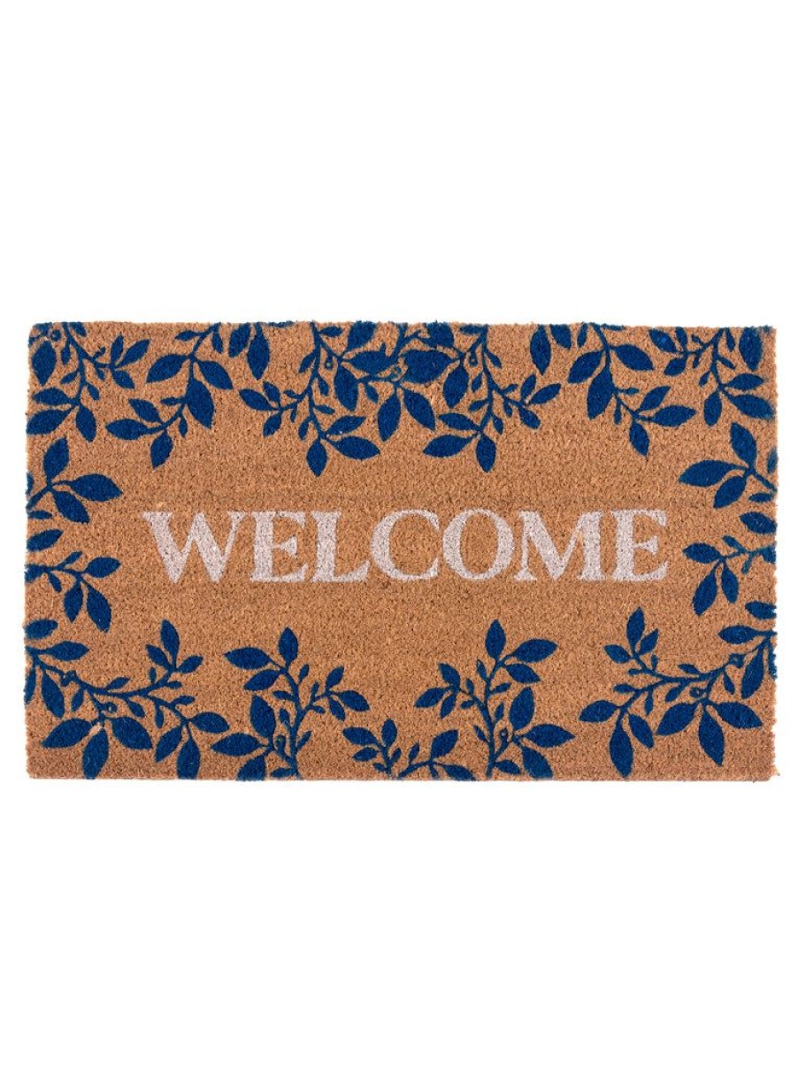 Shiraleah Shiraleah Welcome Leaves Doormat, Natural | Home