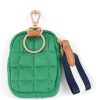 Shiraleah Shiraleah Ezra Quilted Nylon Clip-On Pouch, Green | Women Zip Pouches