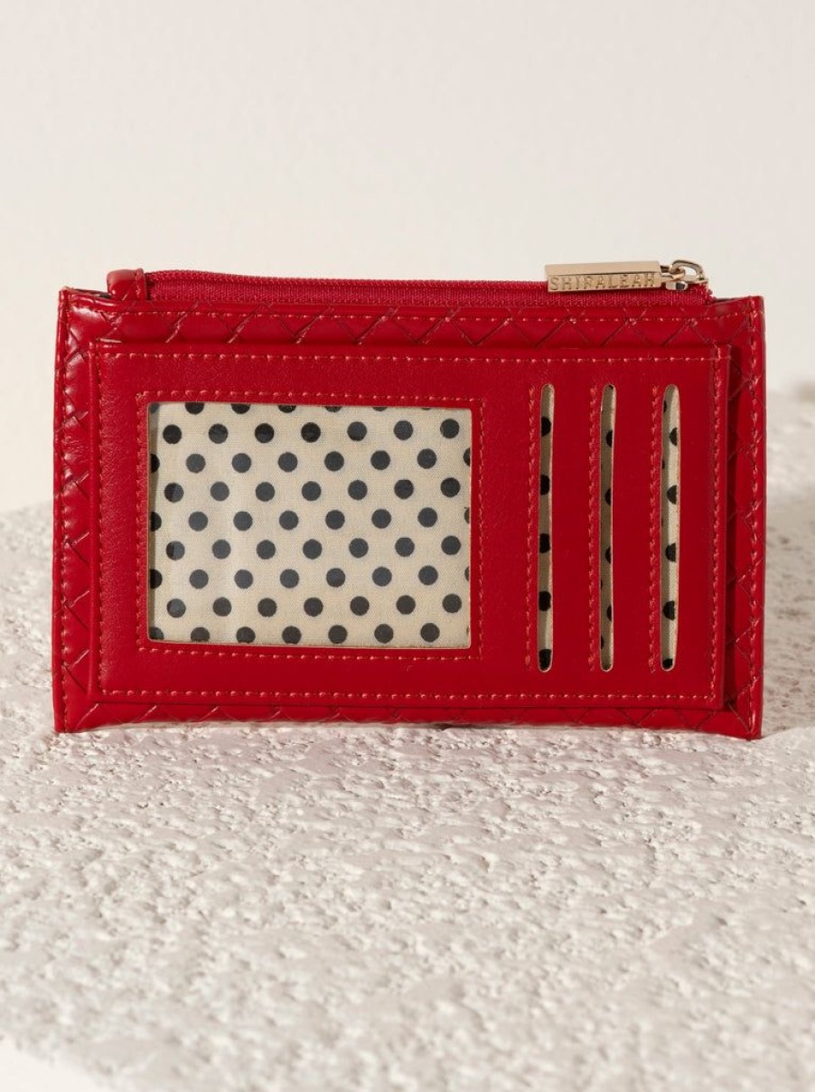 Shiraleah Shiraleah Frankie Card Case, Red | Women Wallets & Wristlets