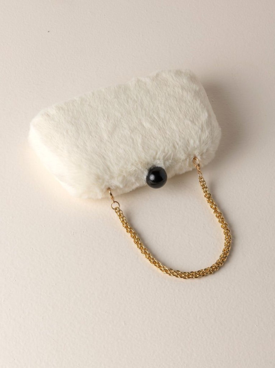 Shiraleah Shiraleah Lana Minaudiere, Ivory | Women Clutches