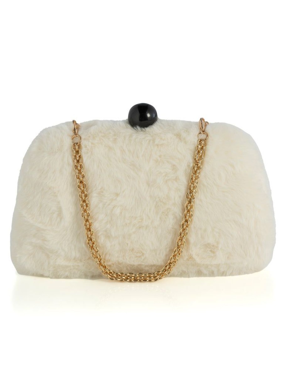 Shiraleah Shiraleah Lana Minaudiere, Ivory | Women Clutches