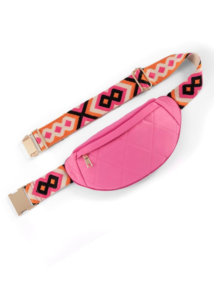 Shiraleah Shiraleah Kendra Sling Bag, Pink | Women Belt Bags