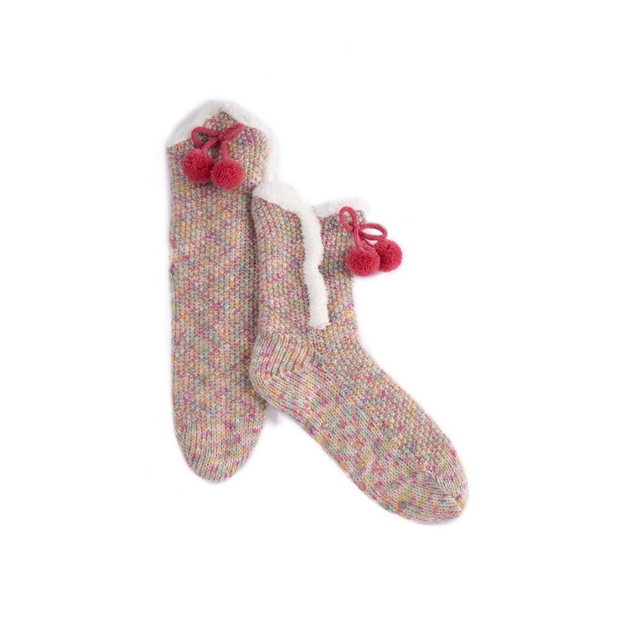 Shiraleah Shiraleah Pia Knit Slipper Socks, Multi | Women Cozy Socks