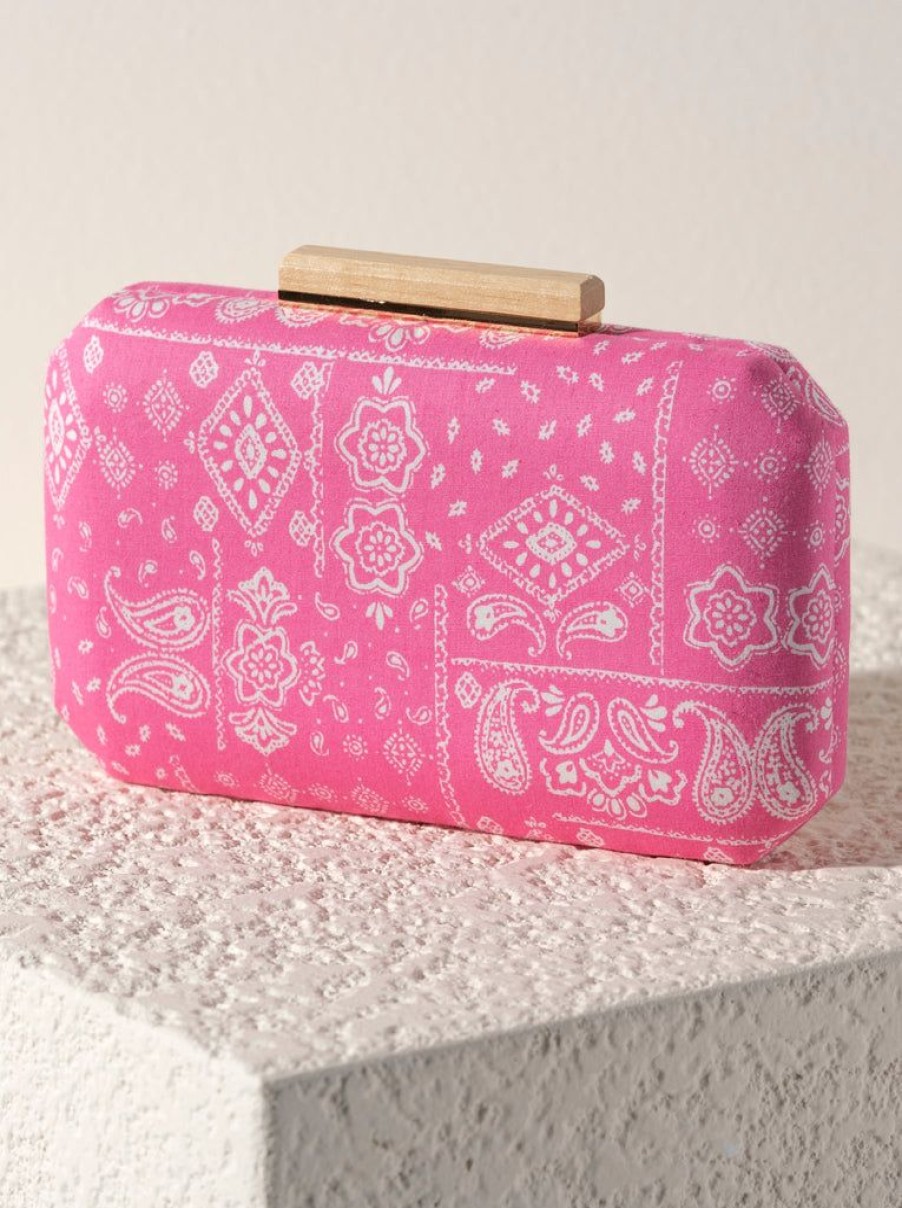 Shiraleah Shiraleah Pippa Minaudiere, Pink | Women Clutches