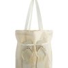 Shiraleah Shiraleah Bride Tote And Flip-Flop Set, Ivory | Women Travel