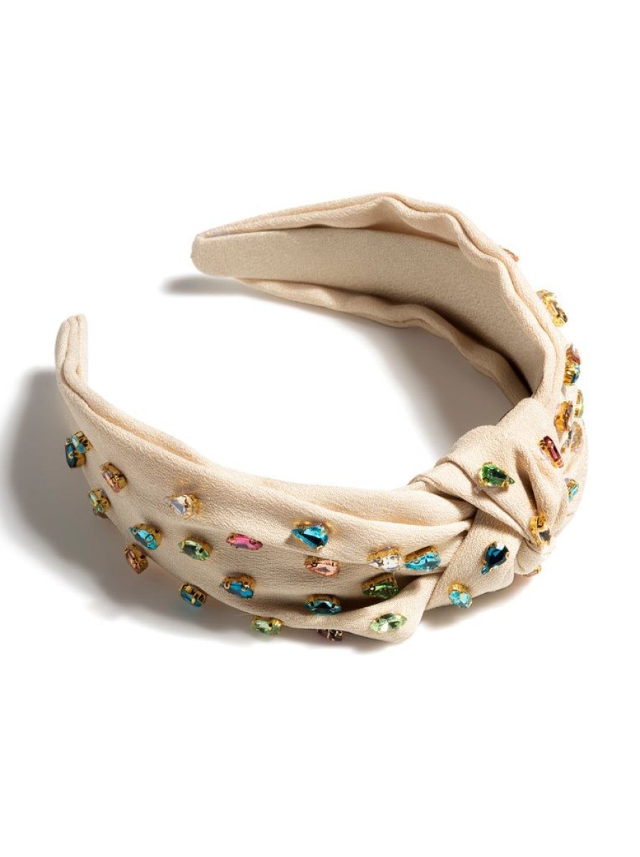 Shiraleah Shiraleah Gemmie Knotted Headband, Champagne | Women Headbands