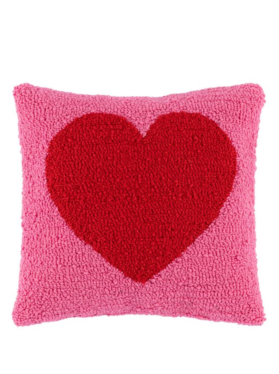 Shiraleah Shiraleah Heart Pillow, Pink | Home