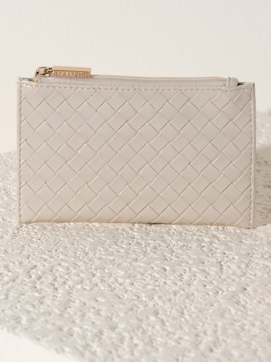 Shiraleah Shiraleah Frankie Card Case, Ivory | Women Wallets & Wristlets