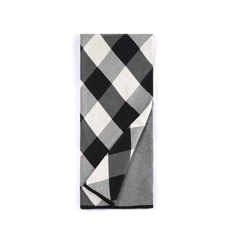 Shiraleah Shiraleah Anderson Plaid Throw, Black And White | Home