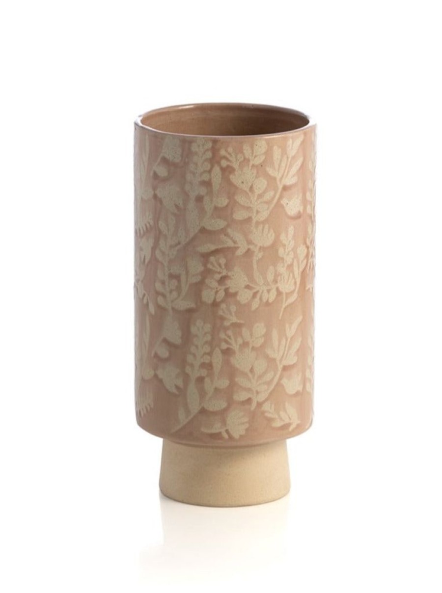 Shiraleah Shiraleah Alameda Floral Vase, Blush | Home