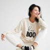 Shiraleah Shiraleah Hey Boo Sweatshirt, Putty | Women Sweatshirts