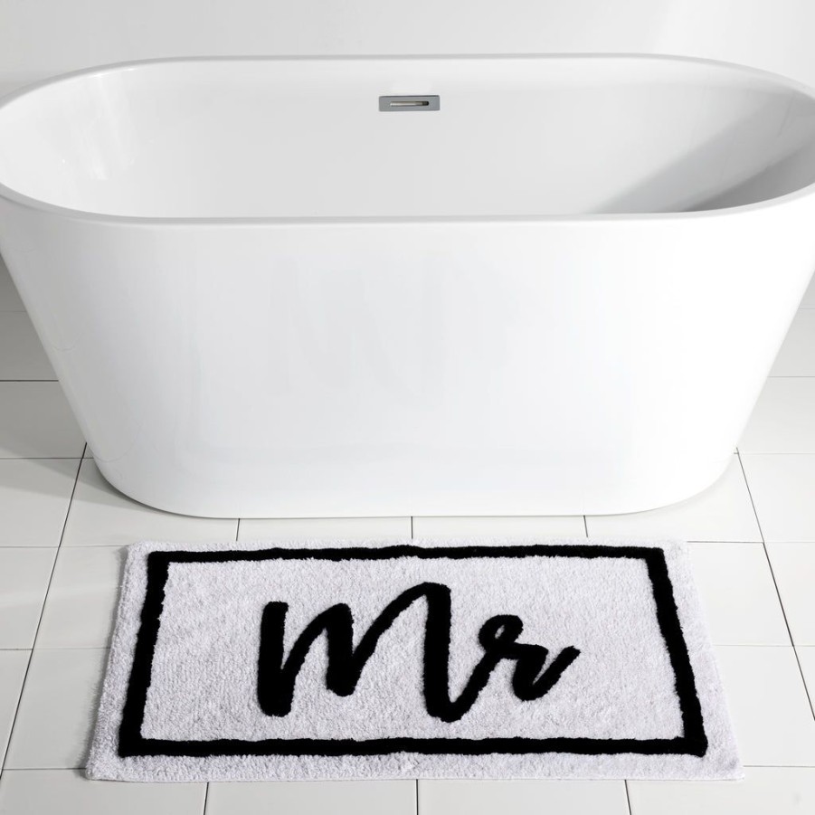 Shiraleah Shiraleah Mr Bath Mat, White | Home