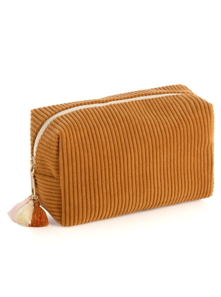 Shiraleah Shiraleah Roux Boxy Zip Pouch, Sunflower | Women Zip Pouches